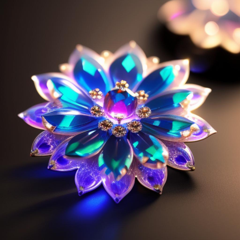 Crystal flower by @ana309 by @ai_generated