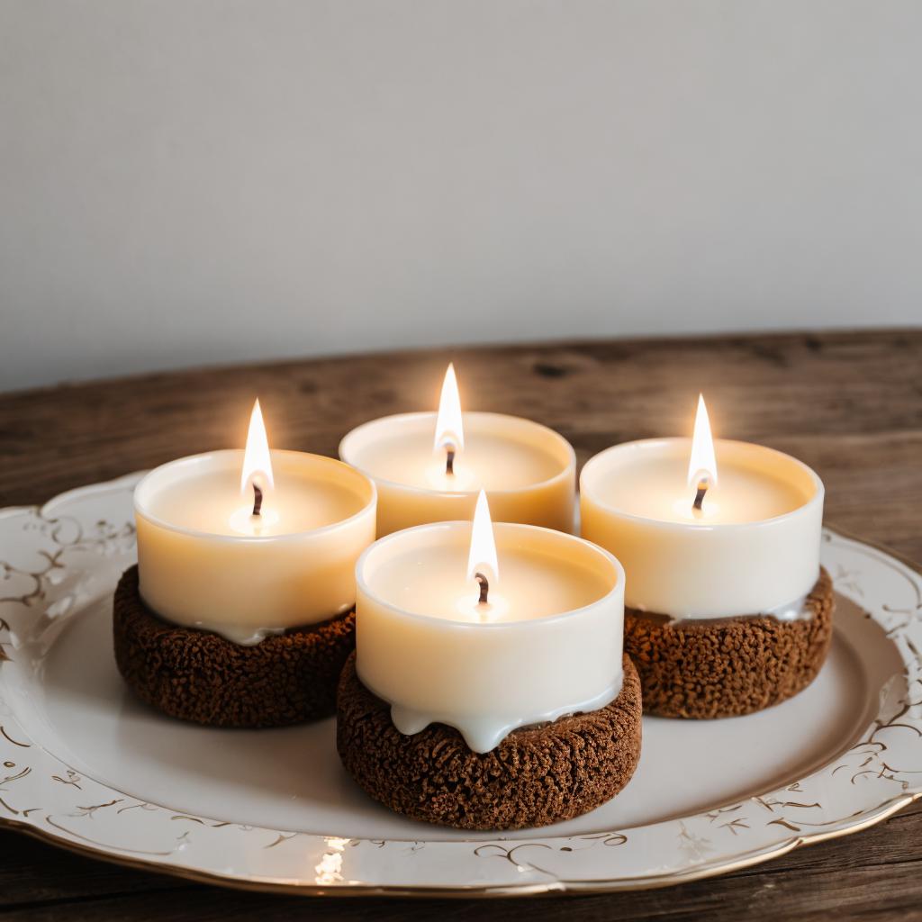 Velas de postres by by @ai_generated