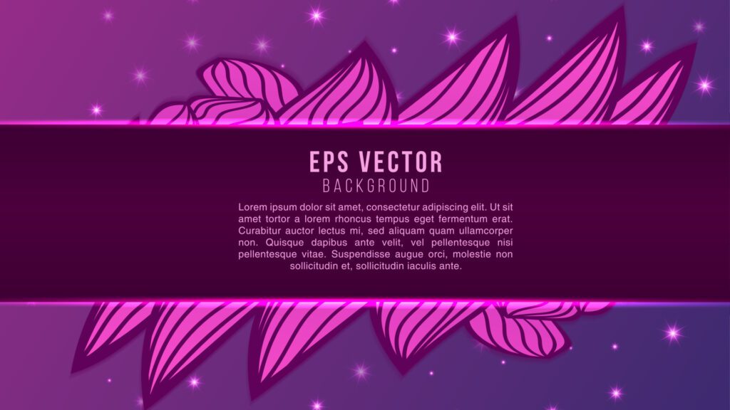 Purple Doodles elements background with fluid gradient. Dynamic shapes composition Free Vector