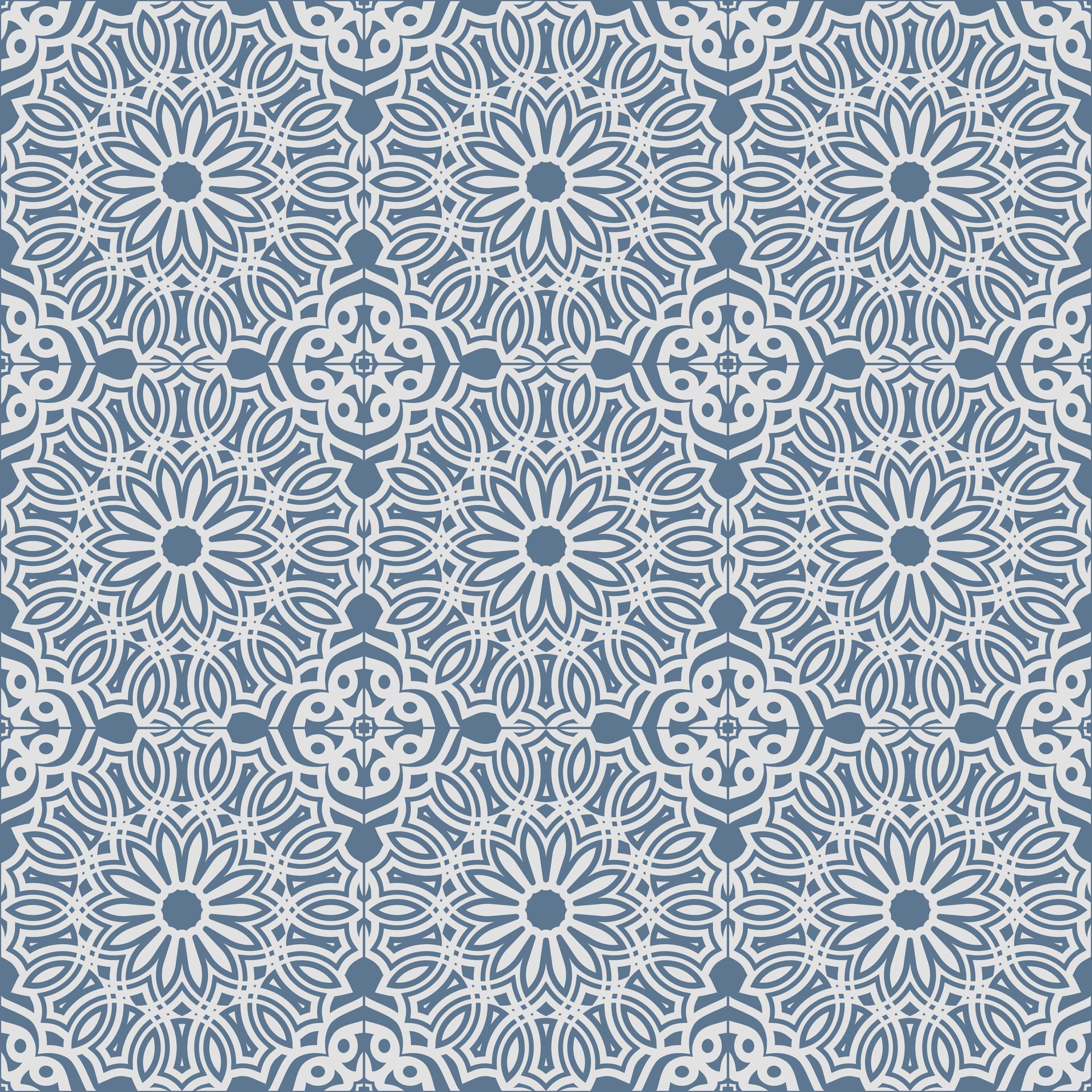 Flat mandala seamless pattern template Free Vector