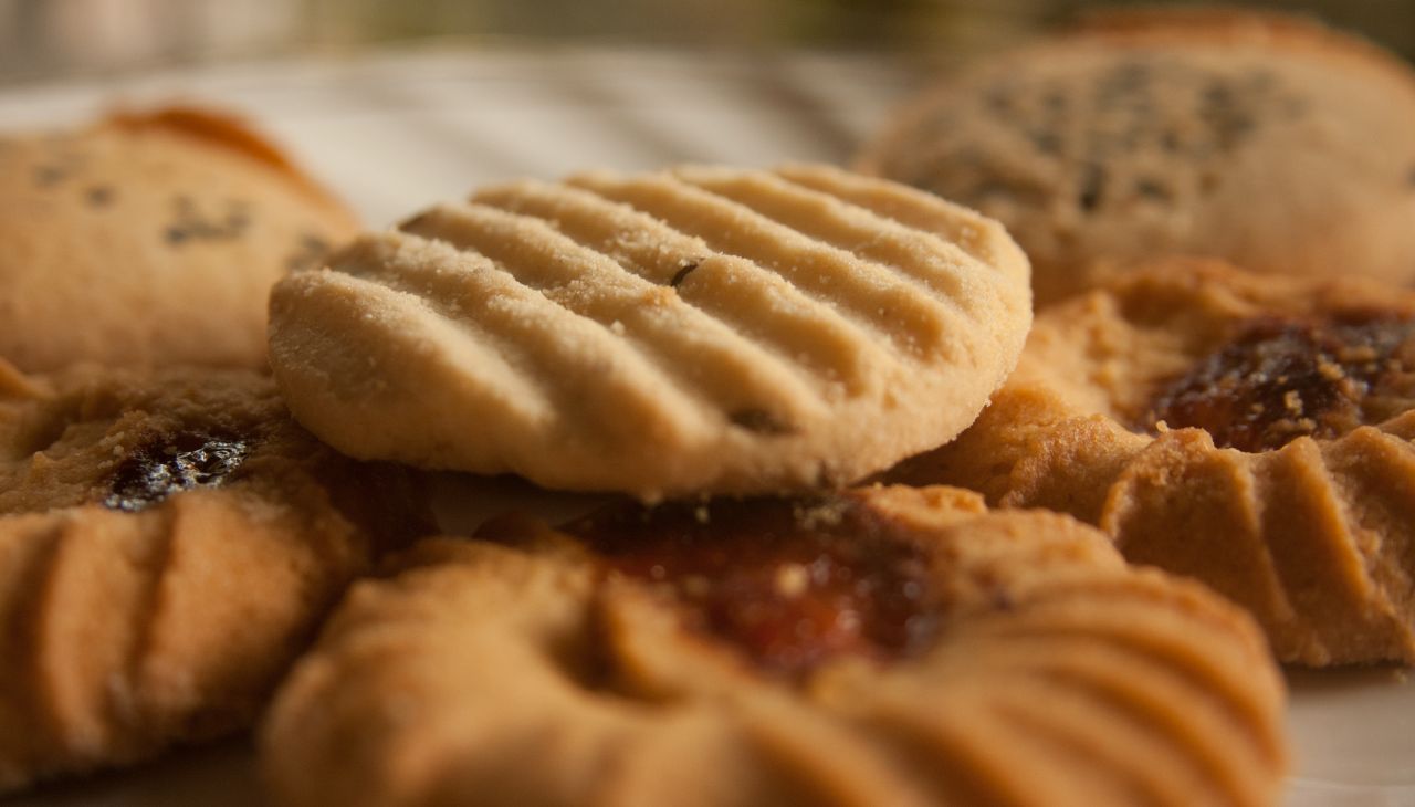 Assorted Baked Biscuits Stock Free