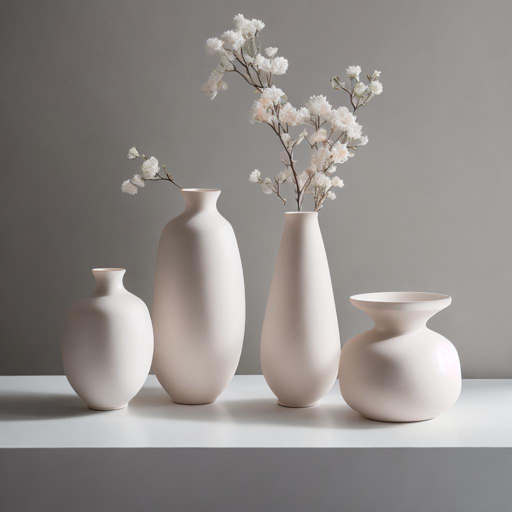 Elegant vase, delicate porcelain, by @ai_generated