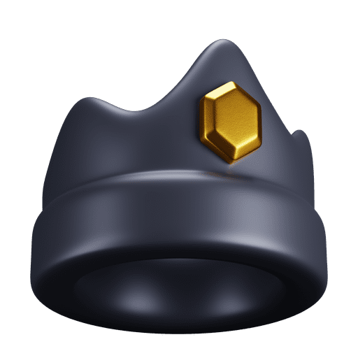 Premium, crown 3D illustration