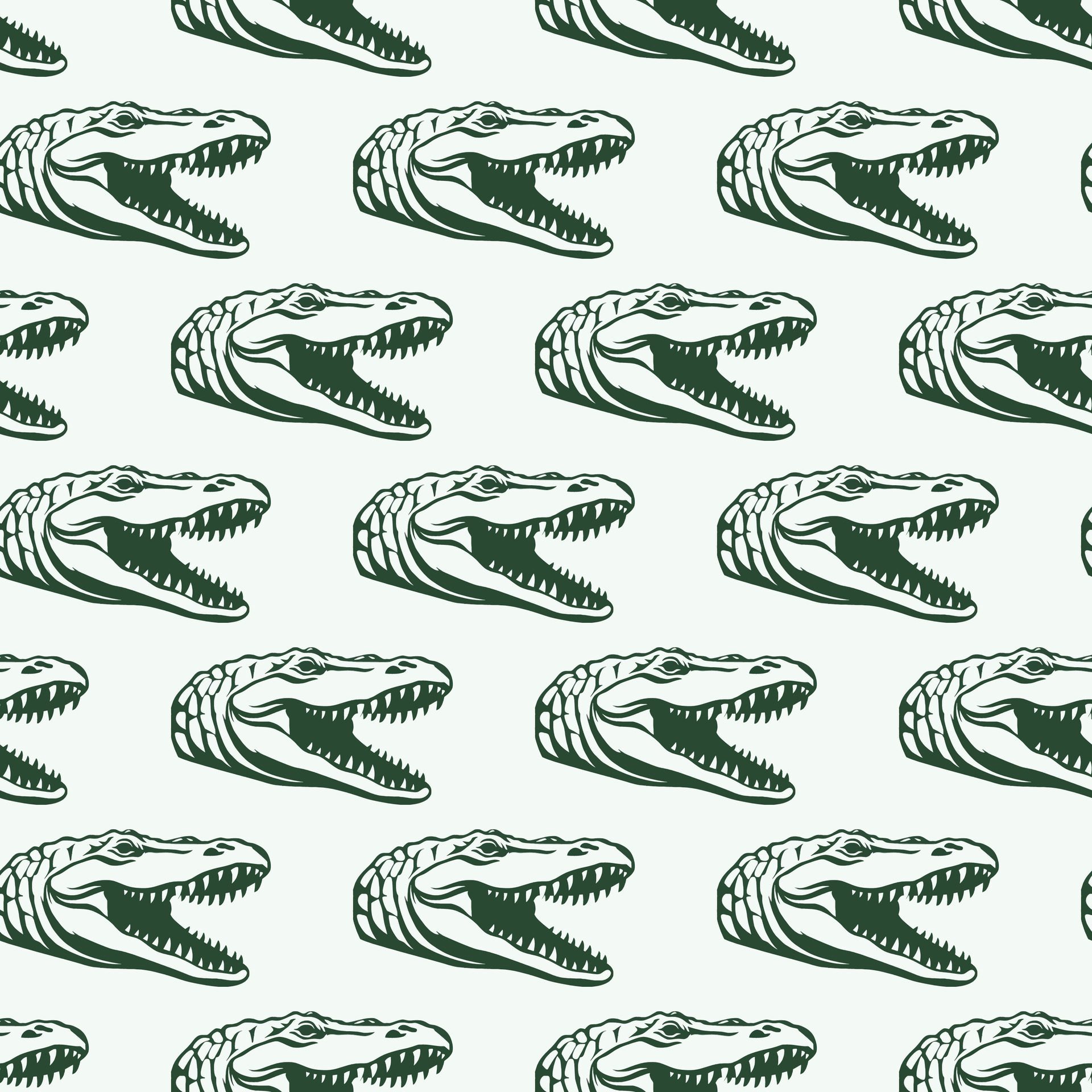 crocodile face Seamless-Pattern-Design Free Vector