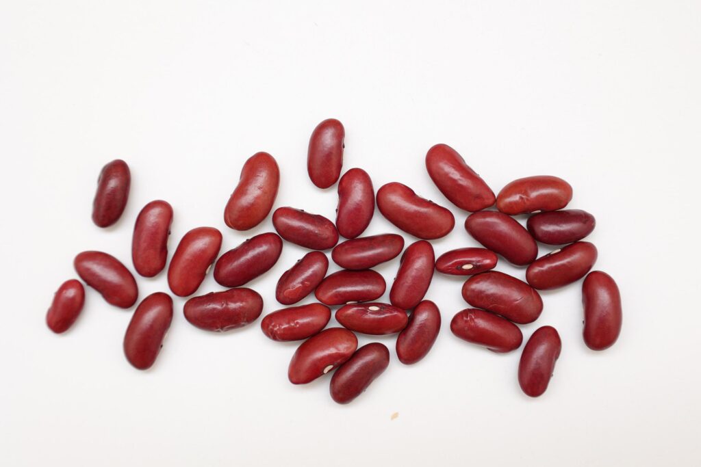 Red beans isolated on white background Stock Free