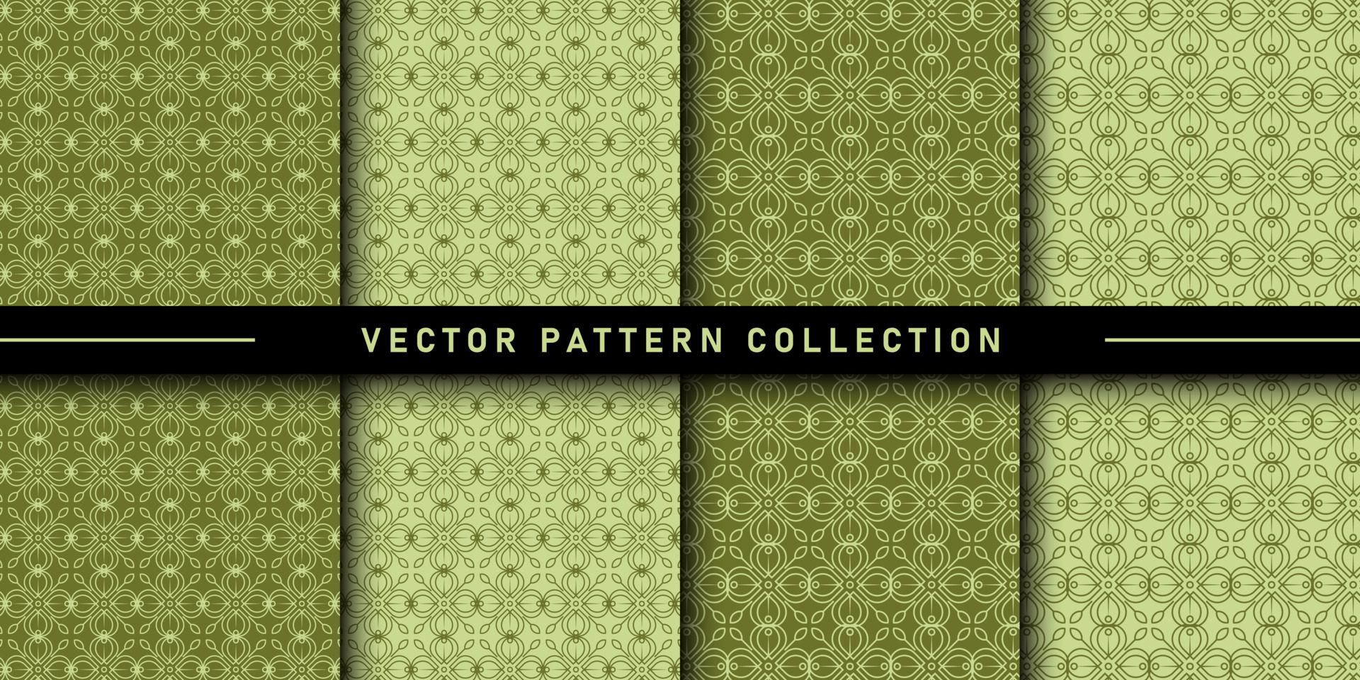 Set of floral pattern collection Free Vector