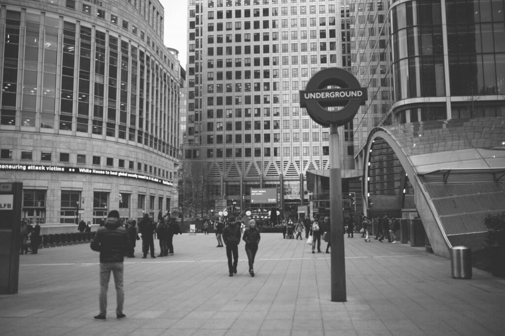 Underground Sign London B&W Stock Free