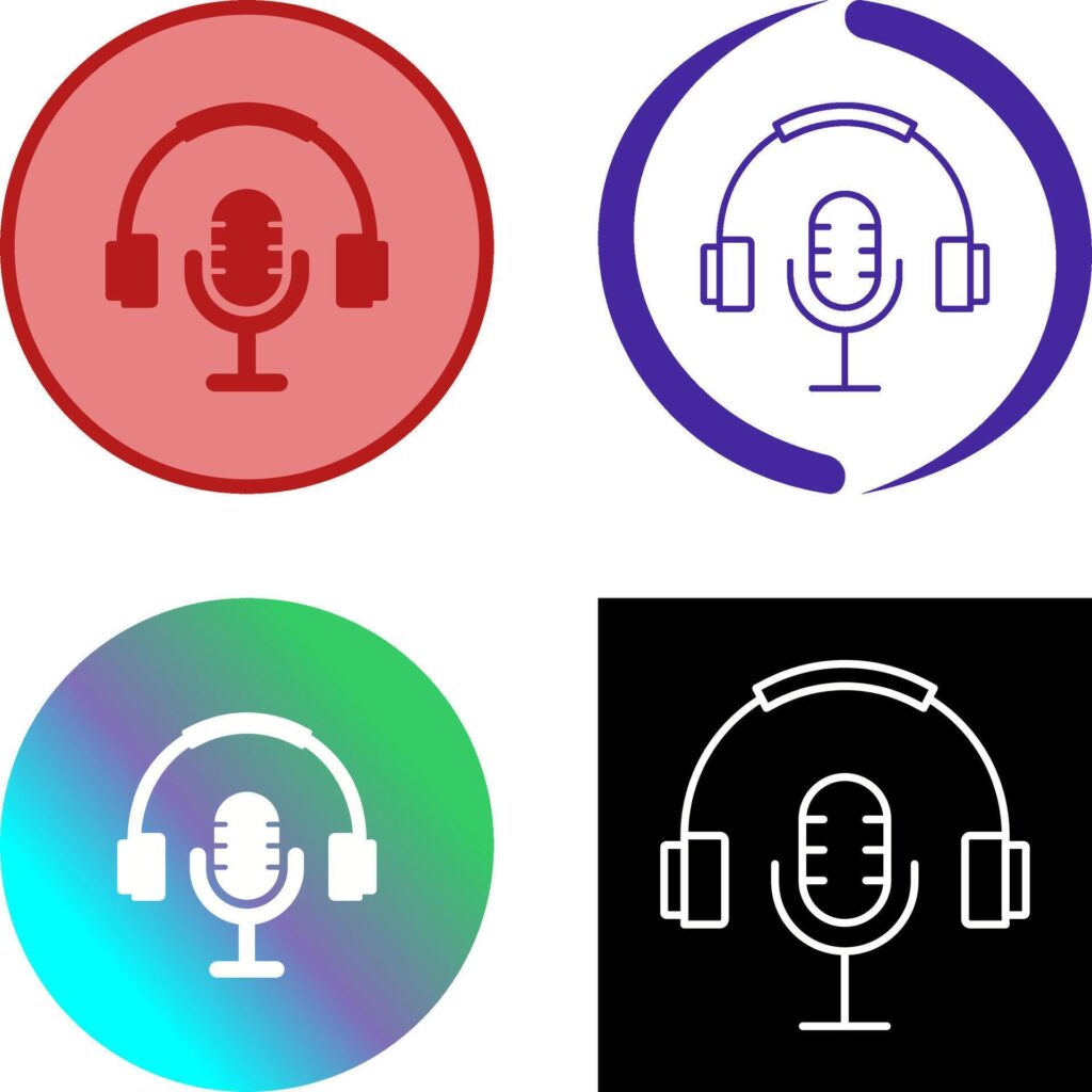 Podcast Icon Design Stock Free