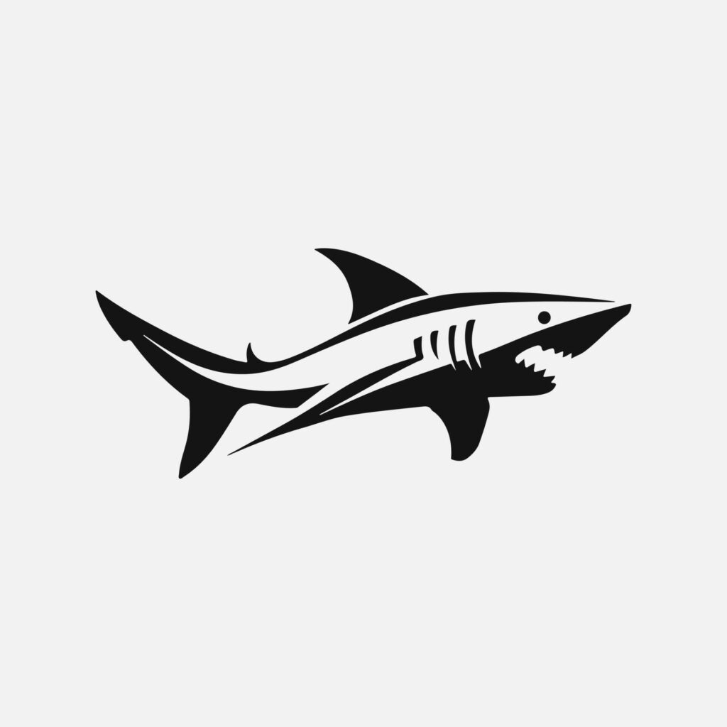 free vector shark logo icon. Stock Free