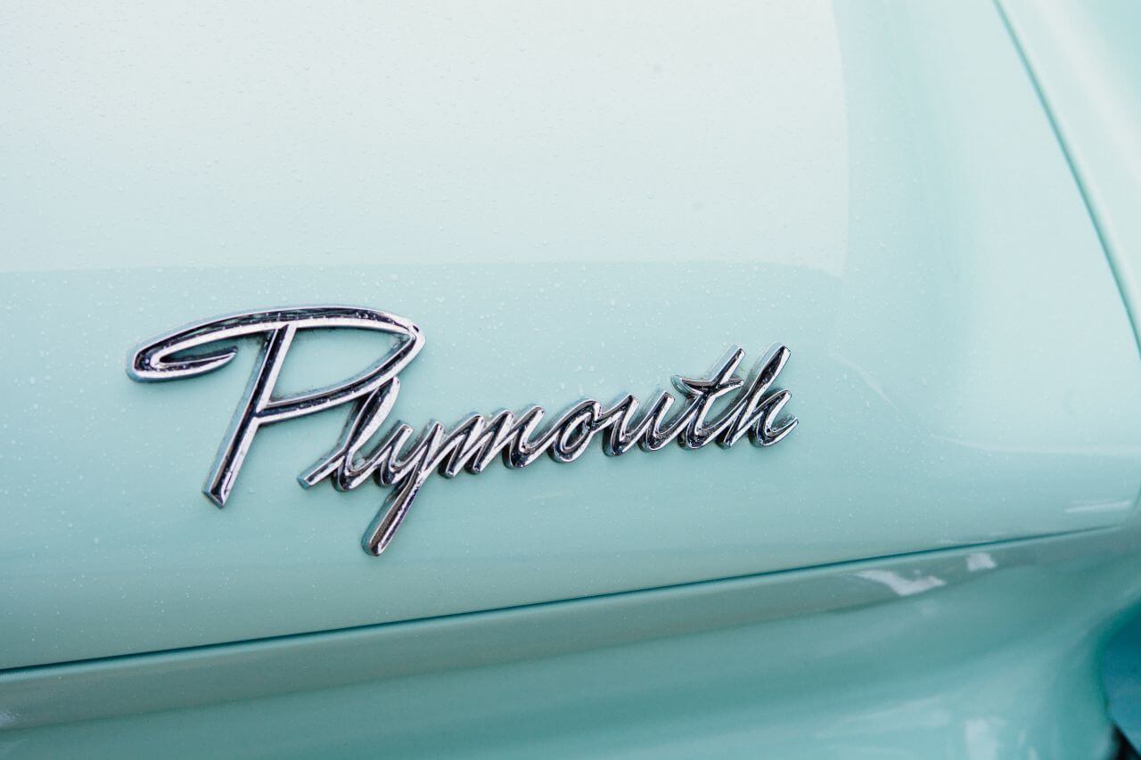 Plymouth Car Sign Stock Free