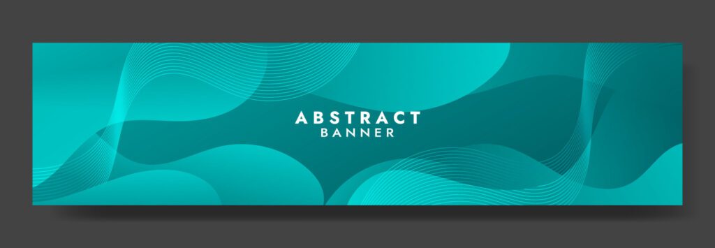 Abstract Blue Fluid Wave Banner Template Free Vector