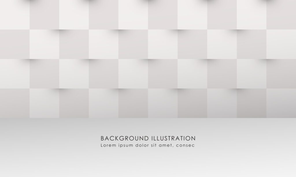 Grey Wall Geometric Background 3D Realistic Rendering Simple Elegant Copy Space Area EPS 10 Free Vector