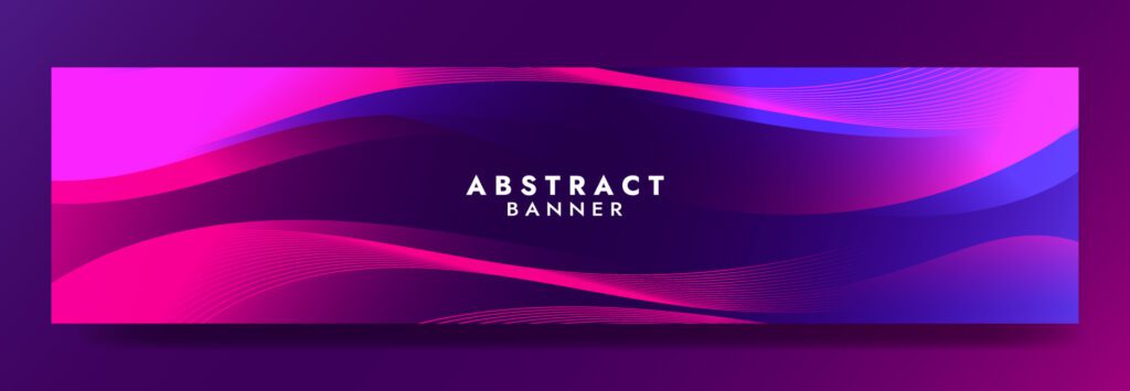 Abstract Purple Fluid Wave Banner Template Free Vector