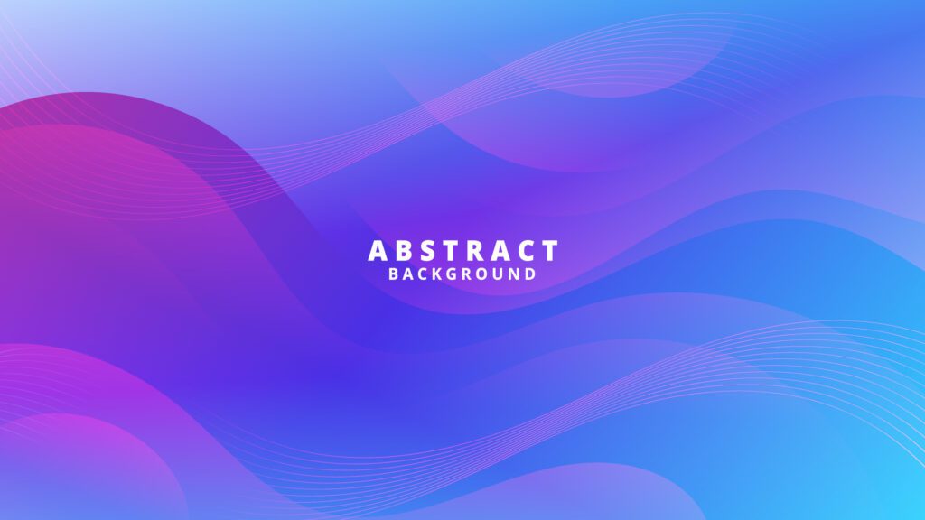 Abstract Gradient purple blue liquid Wave Background Free Vector