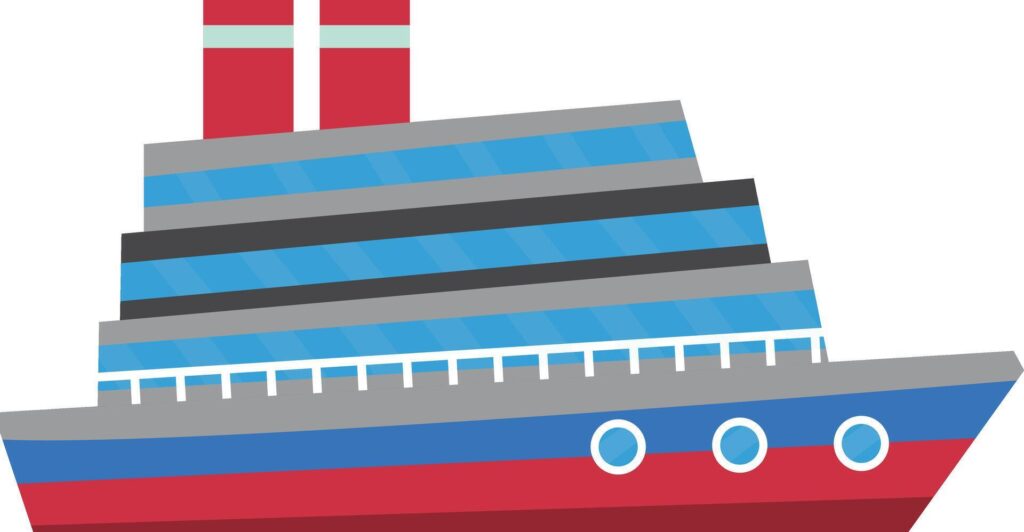 Ship icon silhouette illustration cruise ship Stock Free