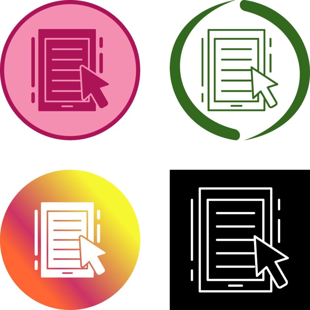 Ebook Icon Design Stock Free