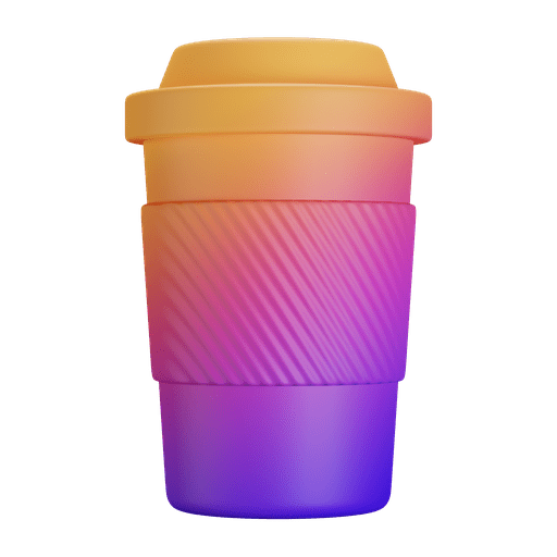 Cup, coffee, to go 3D illustration