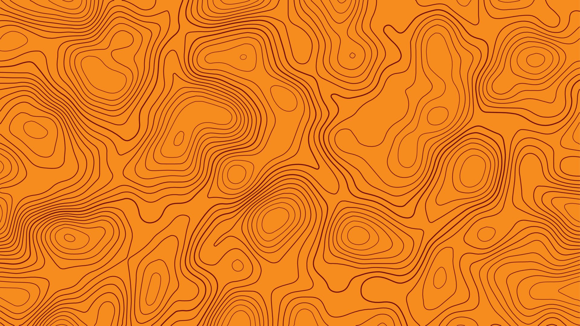 Abstract topographic contour line pattern solid background vector map. Free Vector