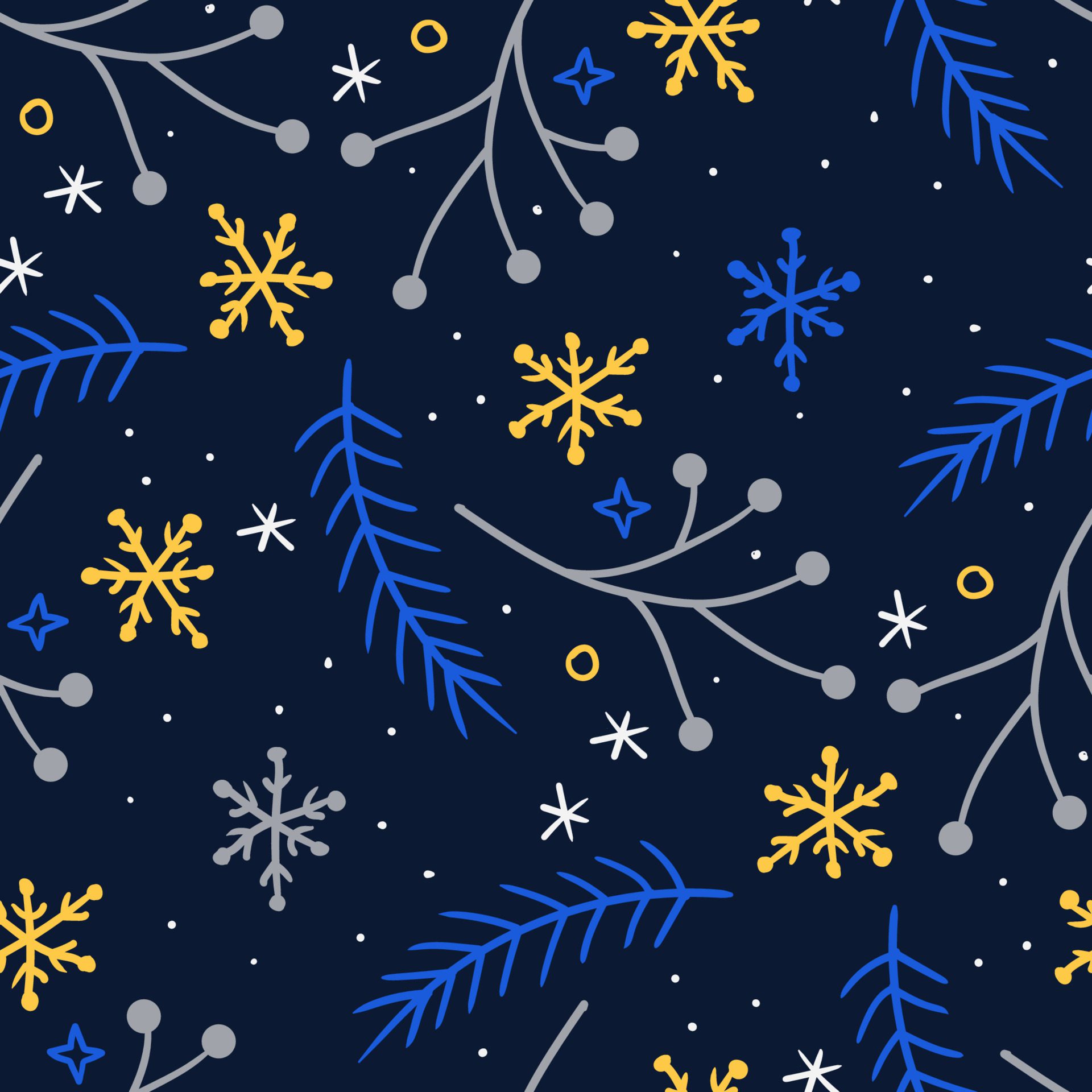 Christmas colorful pattern Free Vector