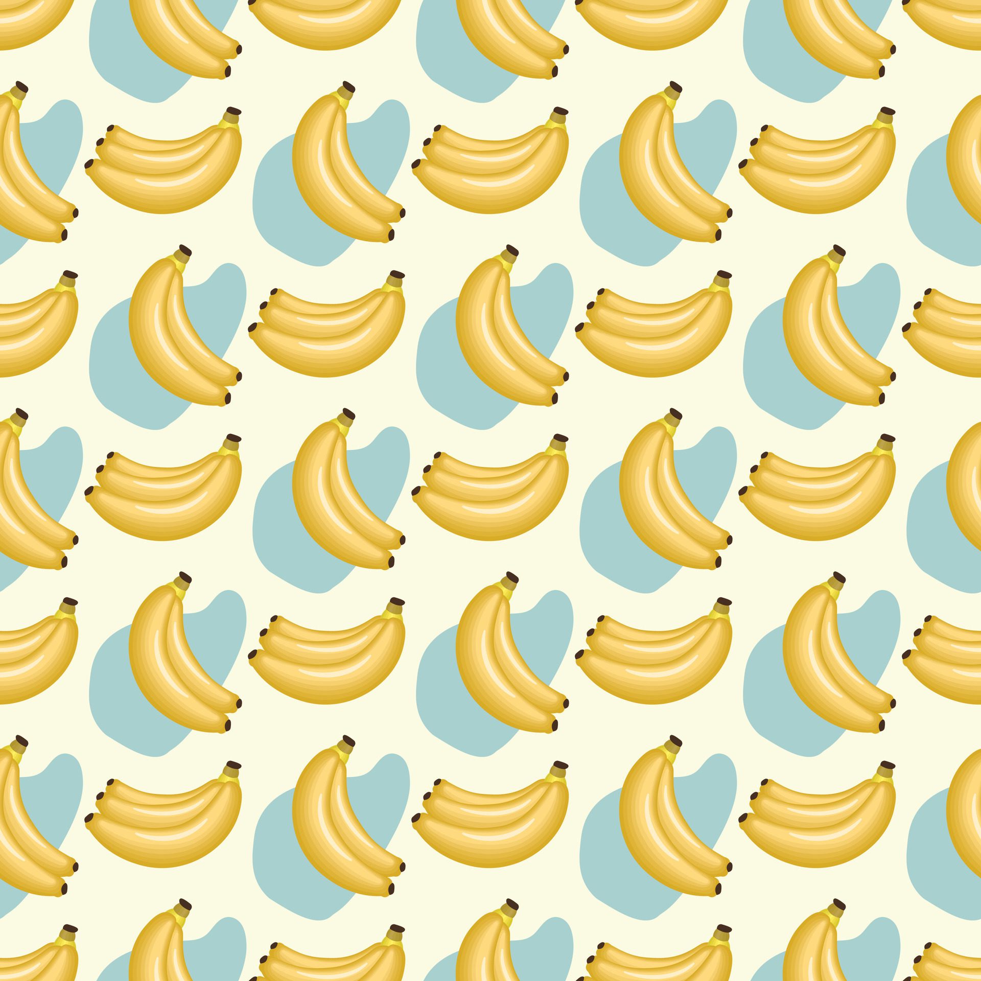 Baby Bananas Seamless Pattern Design Free Vector