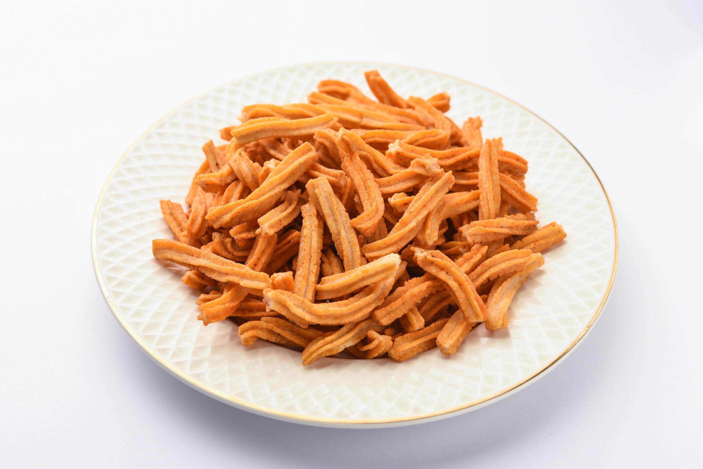 Salted Soya Sticks Indian namkeen food Stock Free