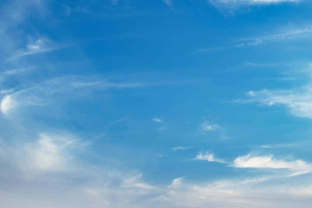 beautiful blue sky with white cloud view nature Stock Free