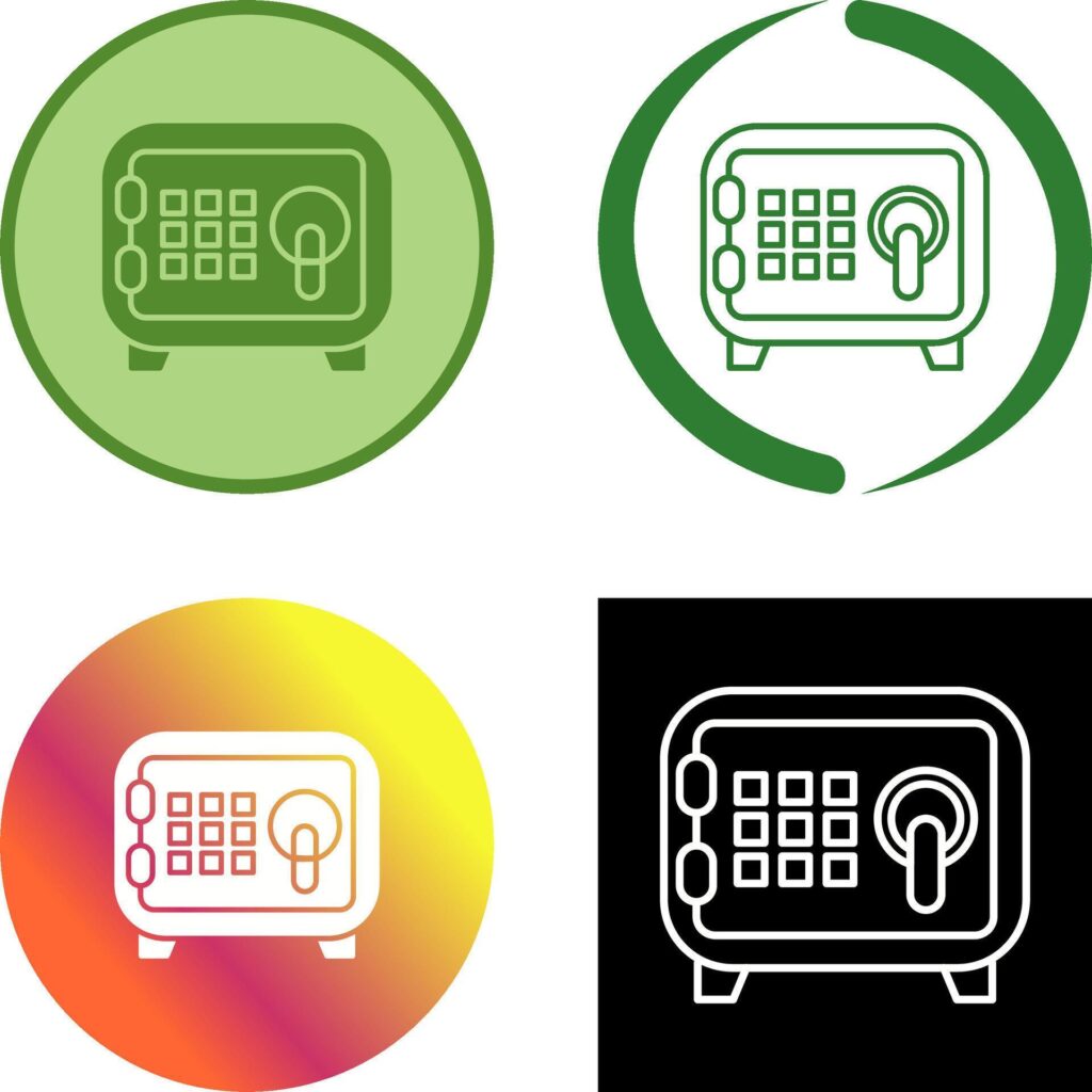 Safe Box Icon Design Stock Free