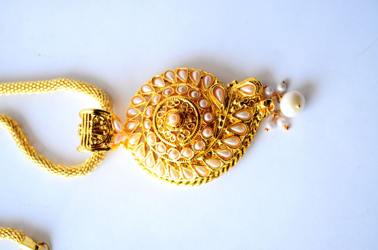 Gold Ornaments Necklace Stock Free