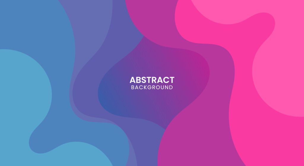 Wavy gradient colorful pink and blue background Free Vector and Free SVG