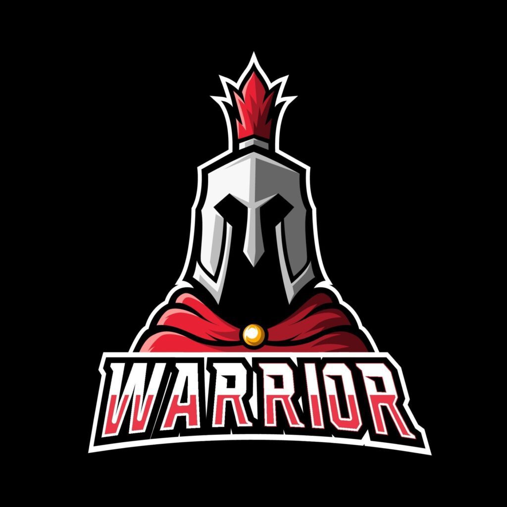 Warrior sport gaming logo design Stock Free