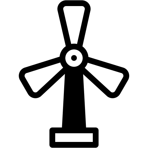 Windmill, sustainability, clean icon