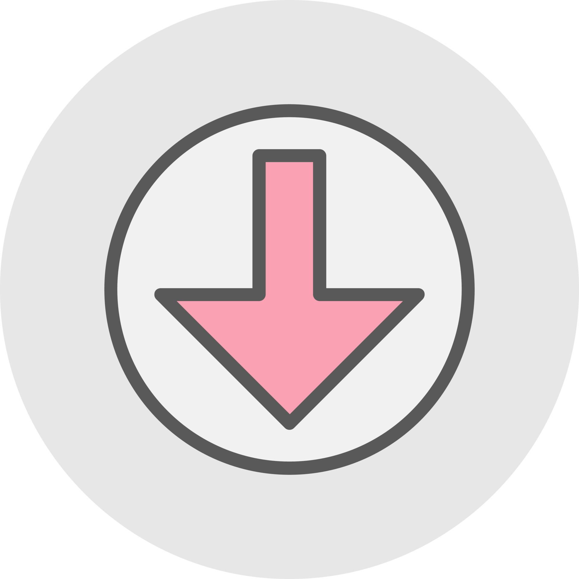 Arrow Alt Circle Down Vector Icon Design Stock Free