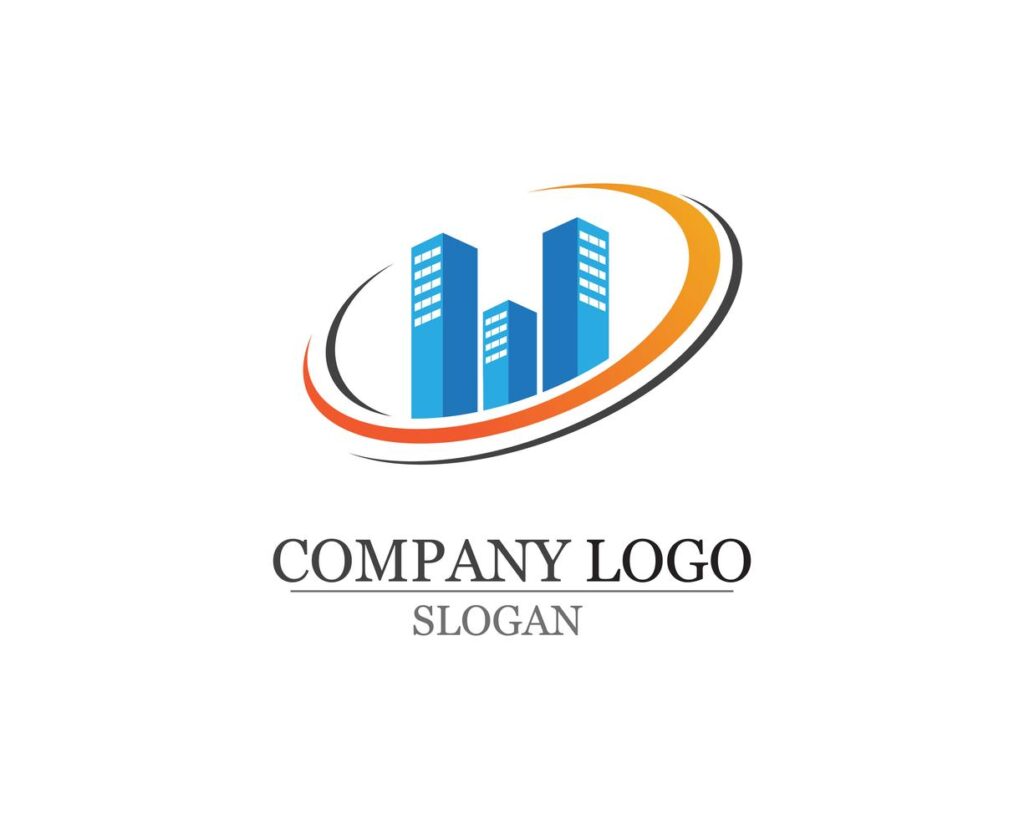 Apartment Logo design for business corporate sign Stock Free