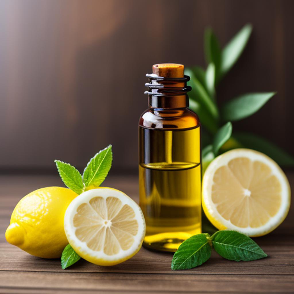 
									Lemon essential oil by by @ai_generated