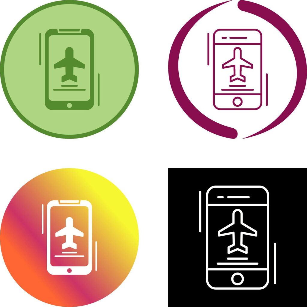 Airplane Icon Design Stock Free