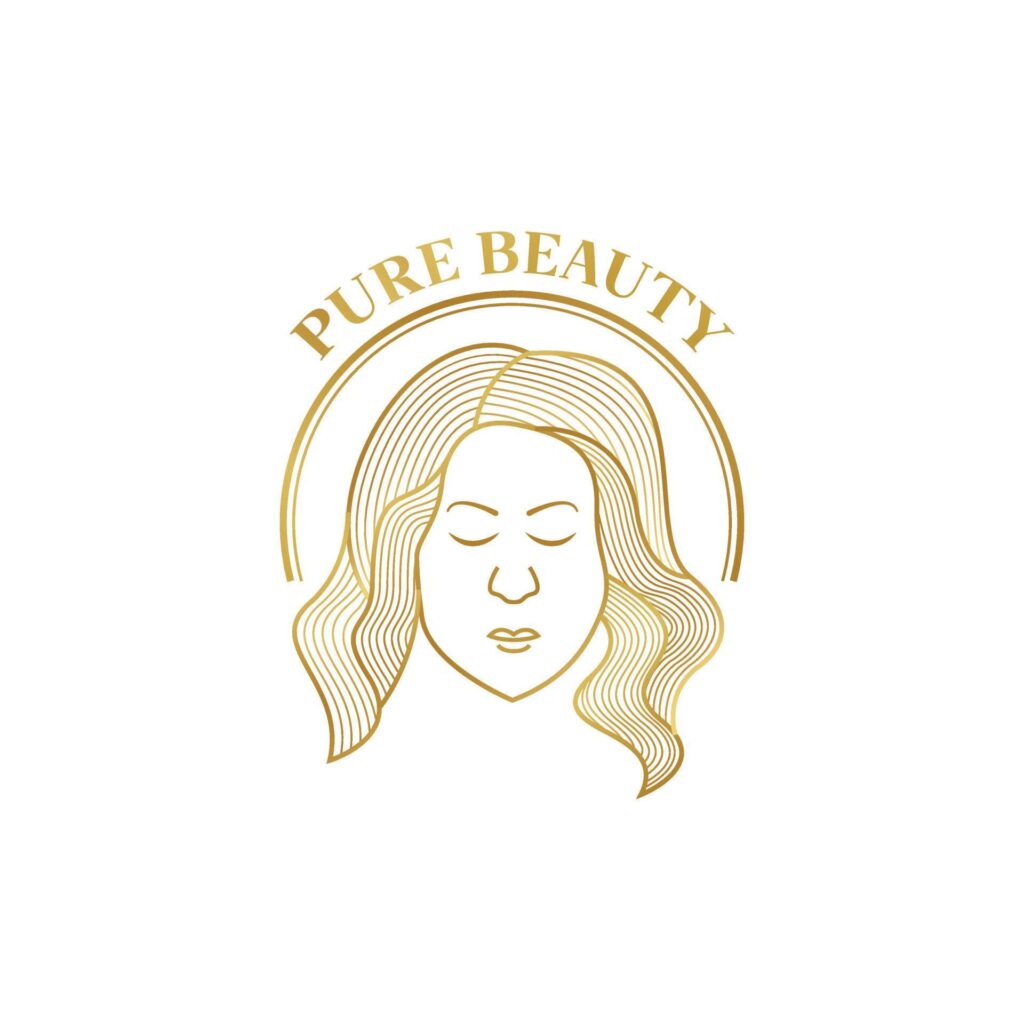 pure beauty logo design premium template Stock Free