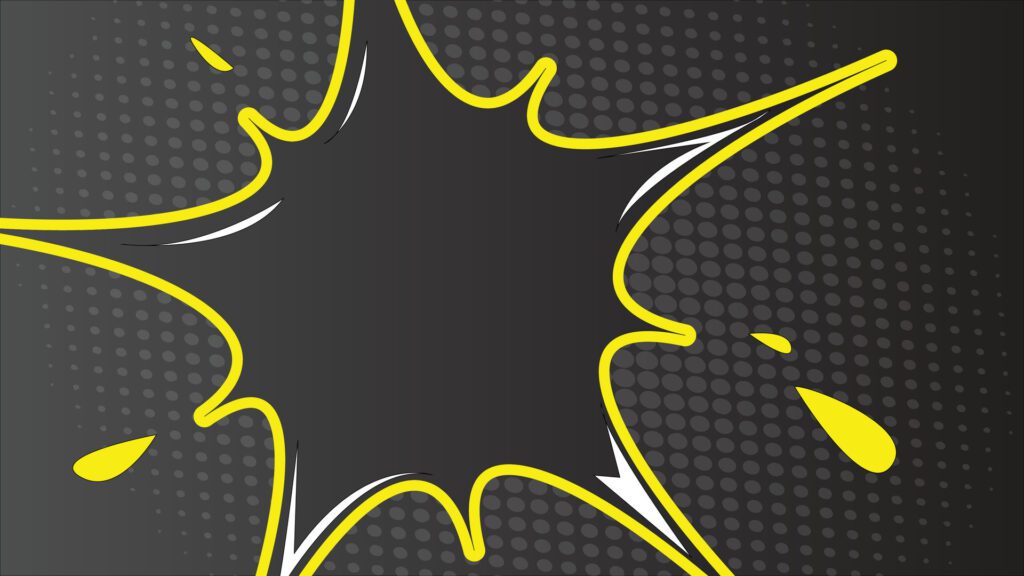 splash star with halftone Background Free Vector