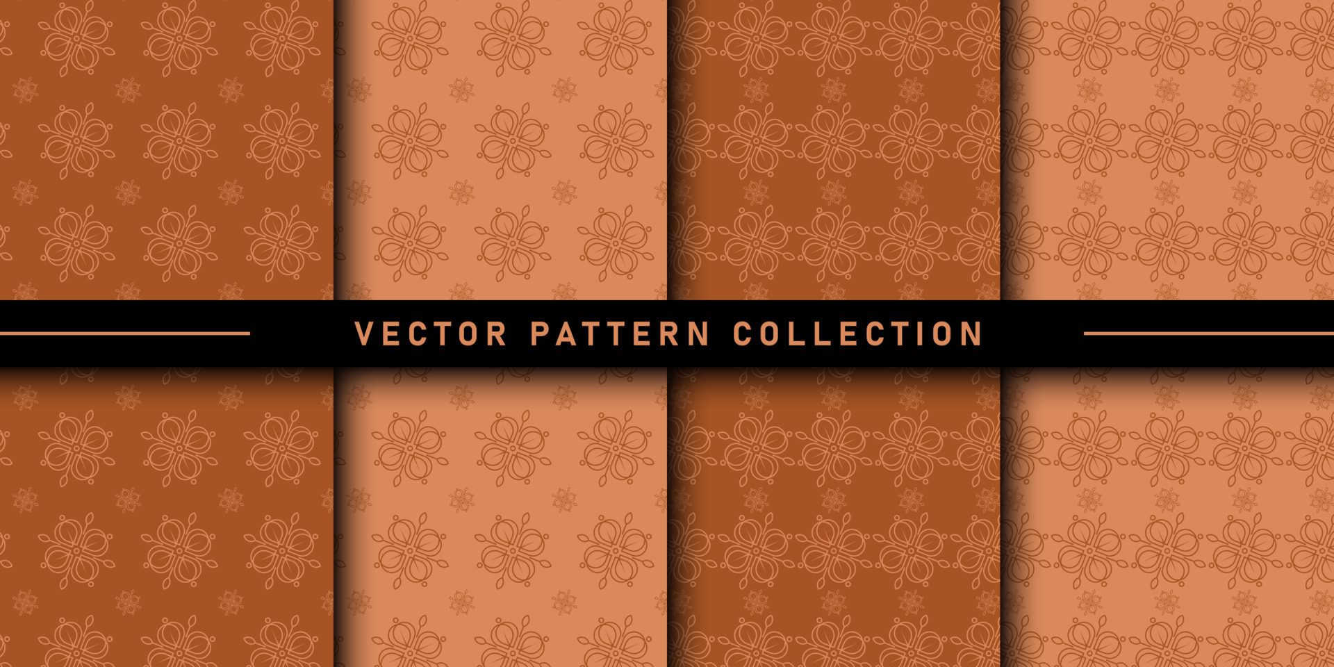 Set of floral pattern collection Free Vector