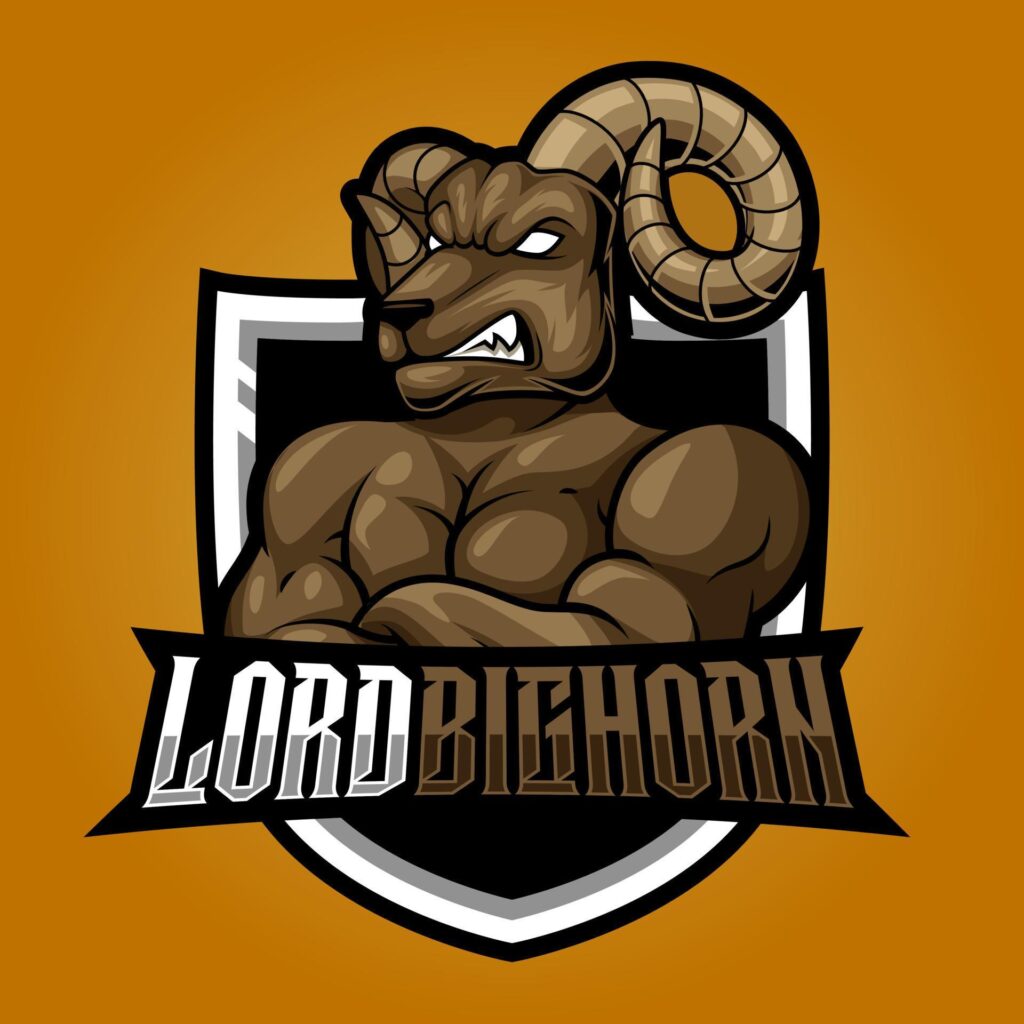 bighorn strong sheep esport logo mascot illustration Stock Free and Free SVG