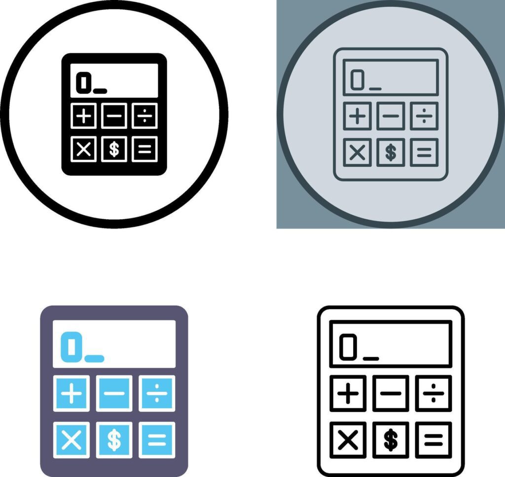 Calculator Icon Design Stock Free