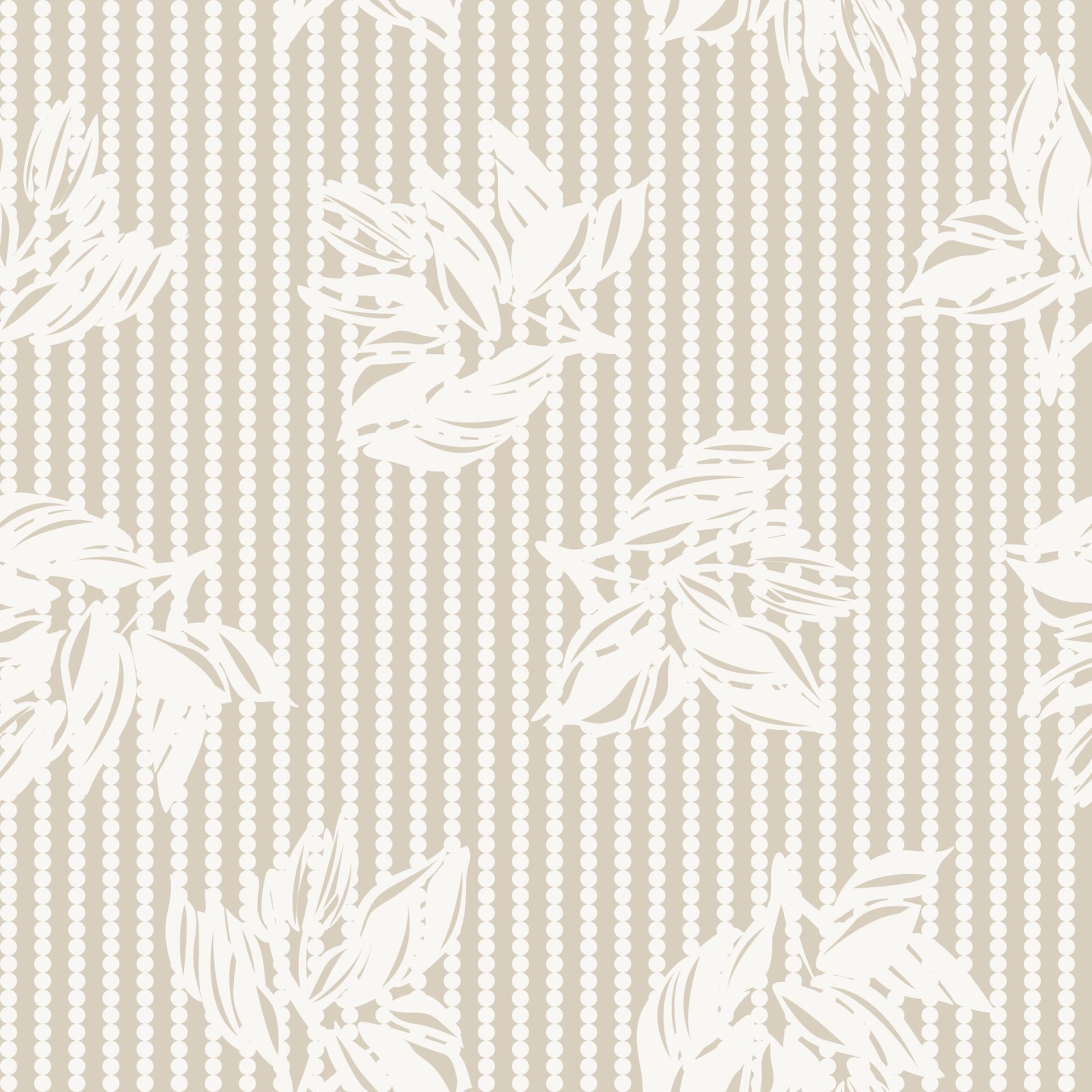 Brown Taupe Botanical Floral Seamless Pattern Background Free Vector