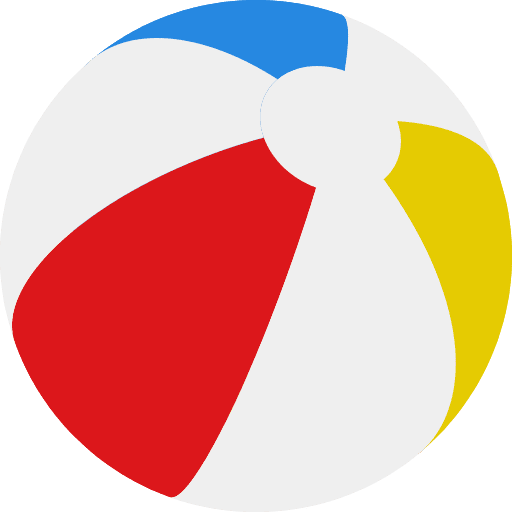 Beach, ball, summer icon