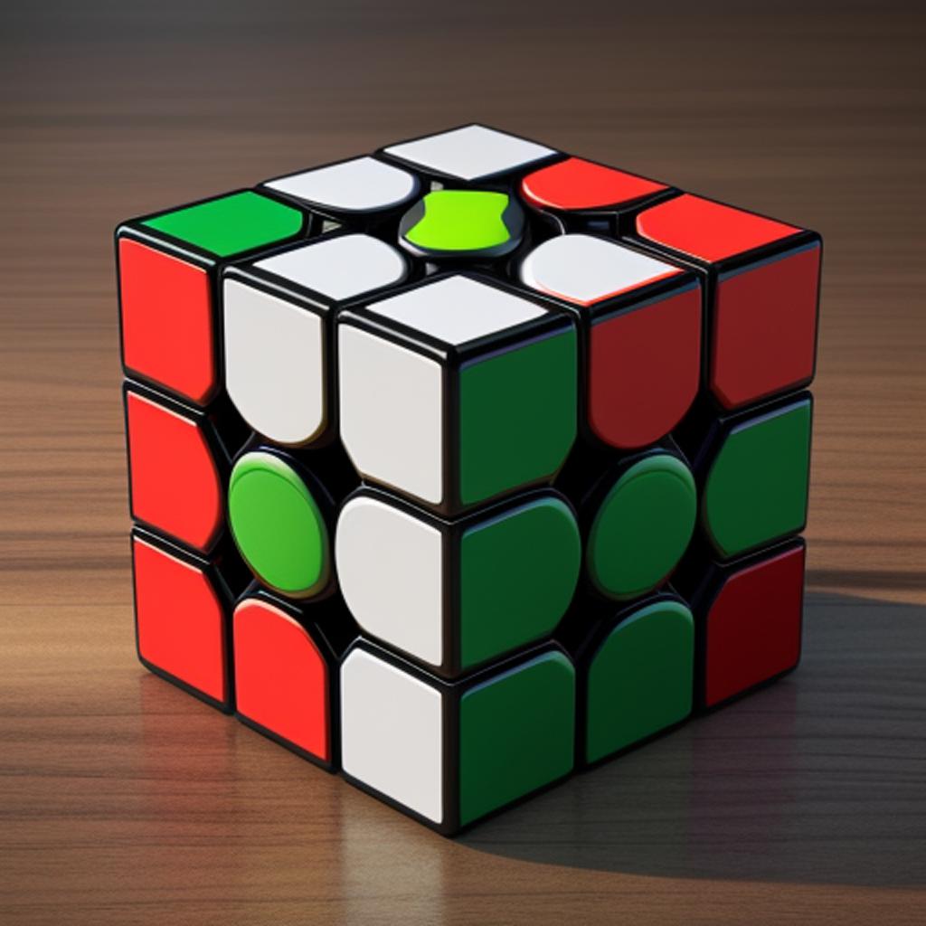 Un cubo rubik 3d by @ai_generated