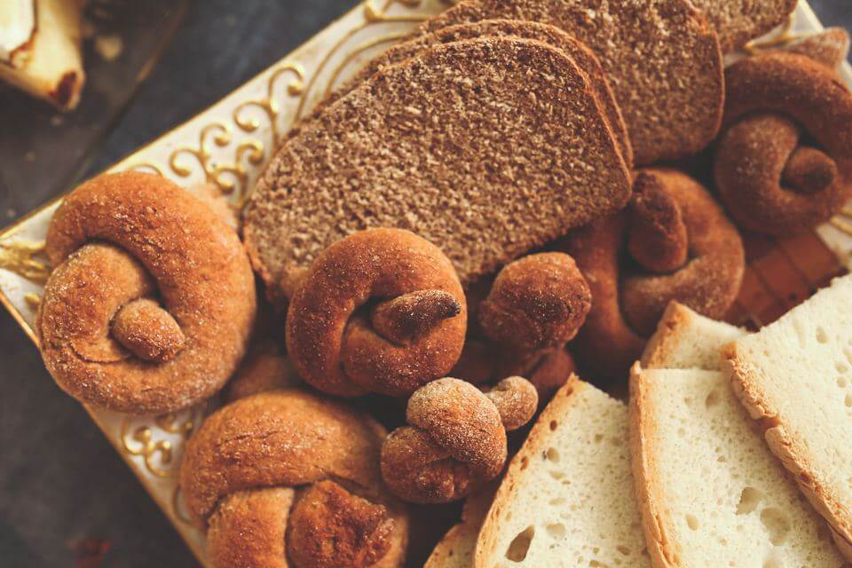 Homemade Bread and Bagels Stock Free