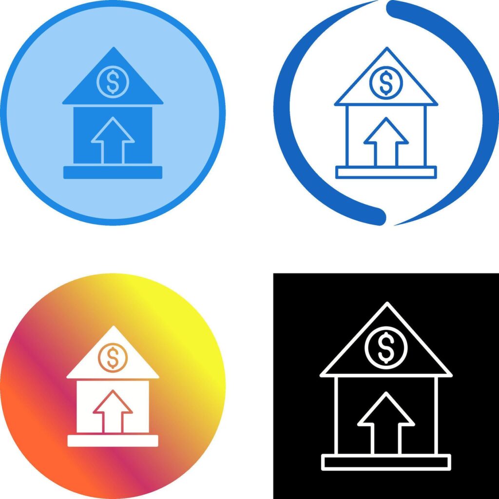 Property Value Icon Design Stock Free