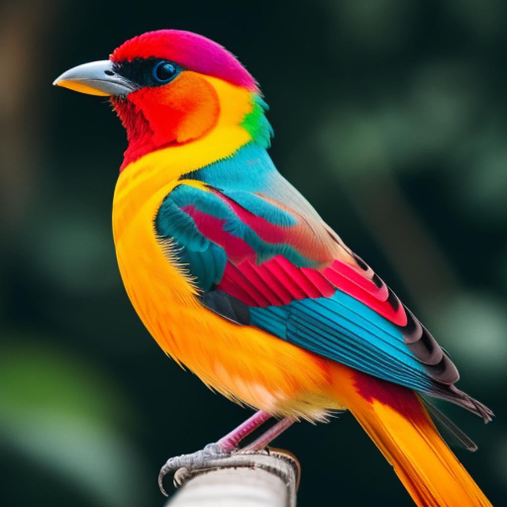 Colorful bird by @p1csa8to606716d900 by @ai_generated