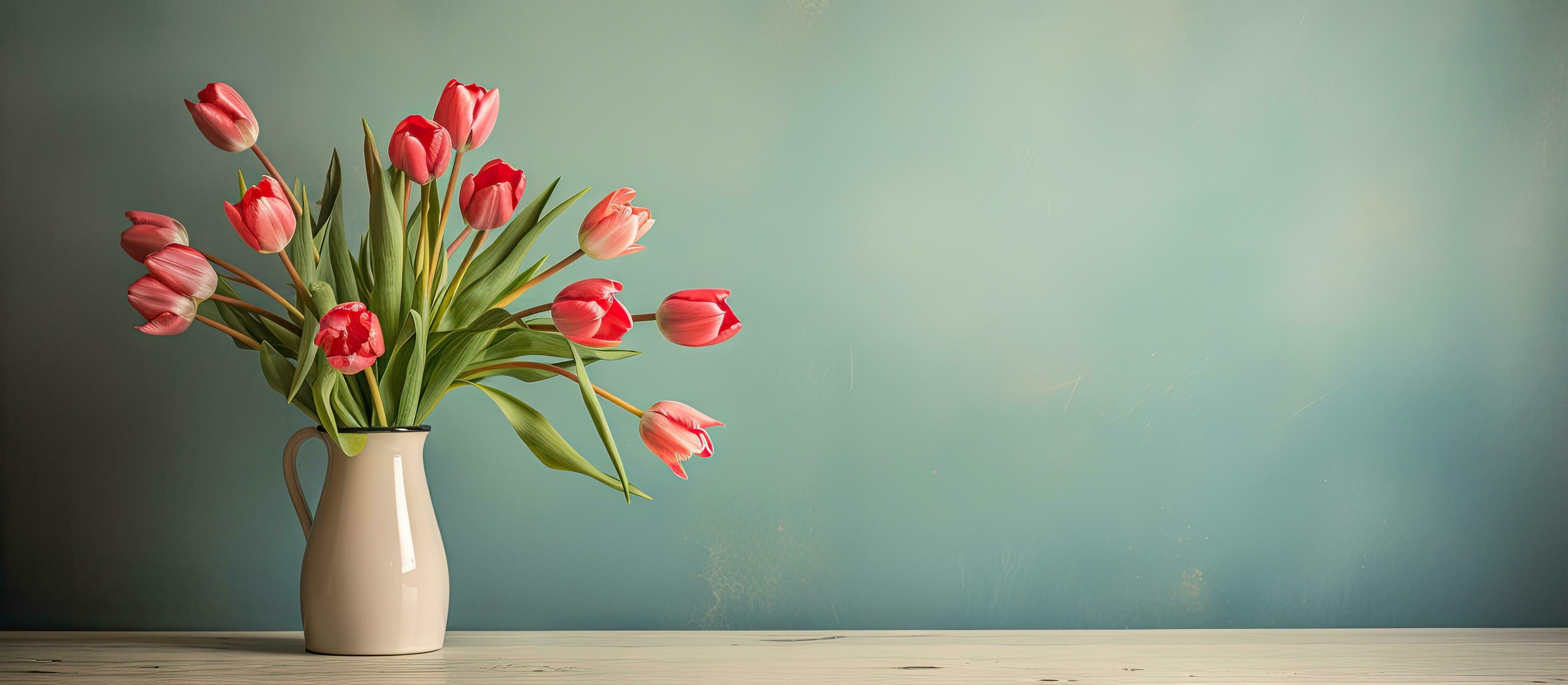 flowers arranged on a flat surface Stock Free