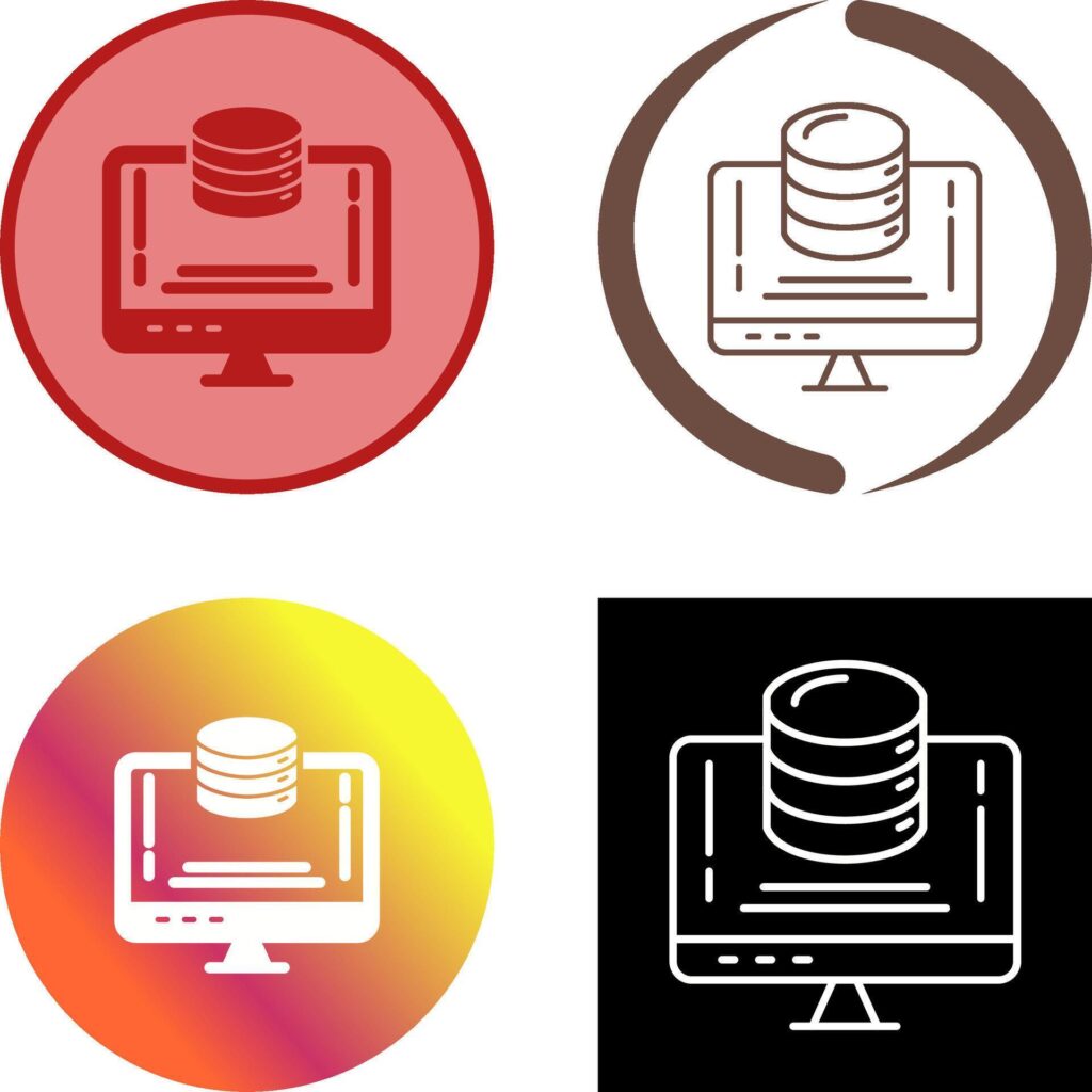 Data Storage Icon Design Stock Free