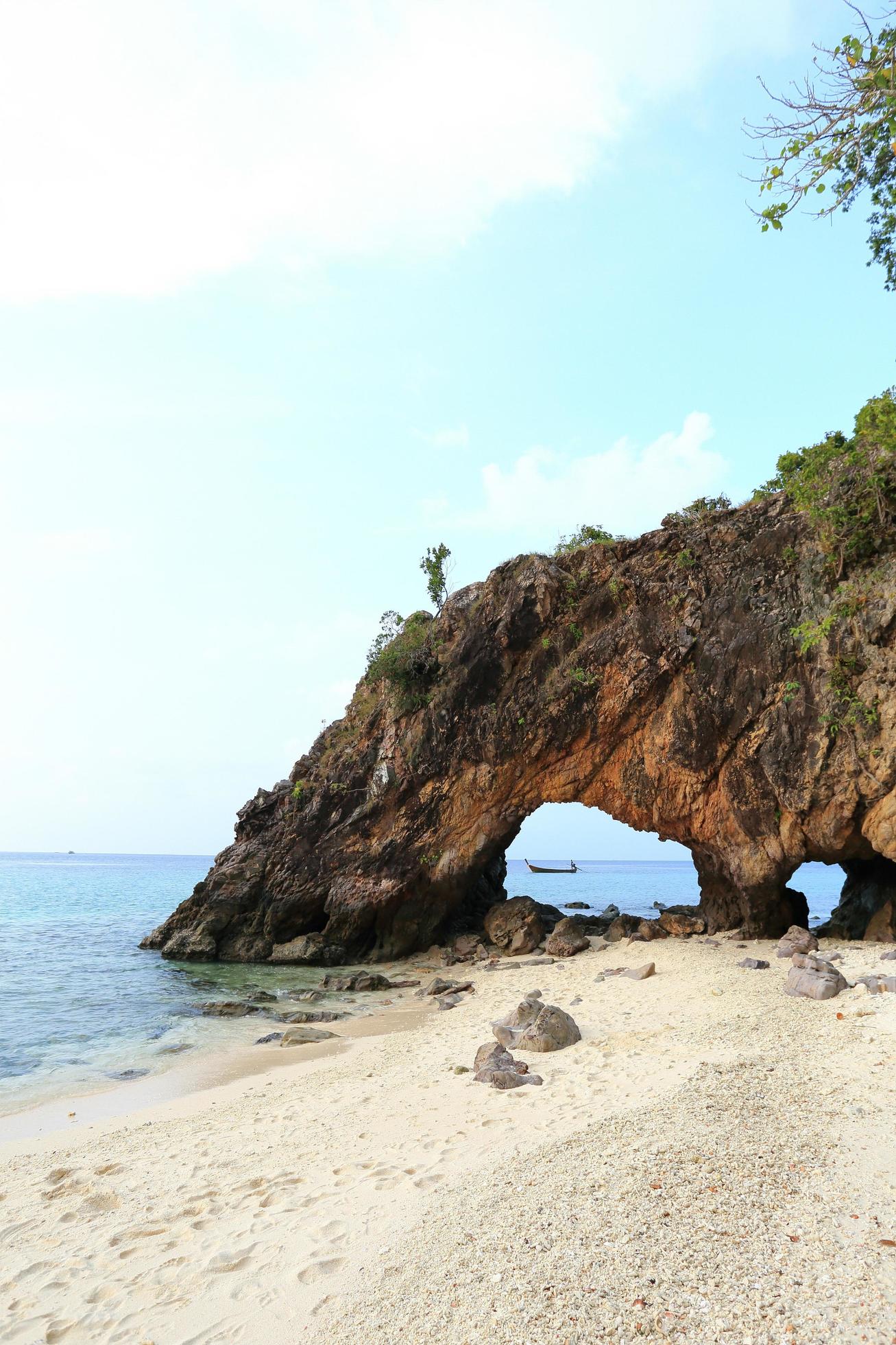 Nature stone arch at Ko Khai island Stock Free