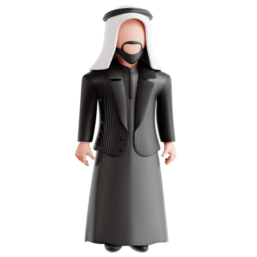 Palestine, man, palestine man 3D illustration